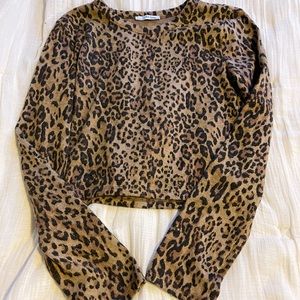 Cheetah print sweater